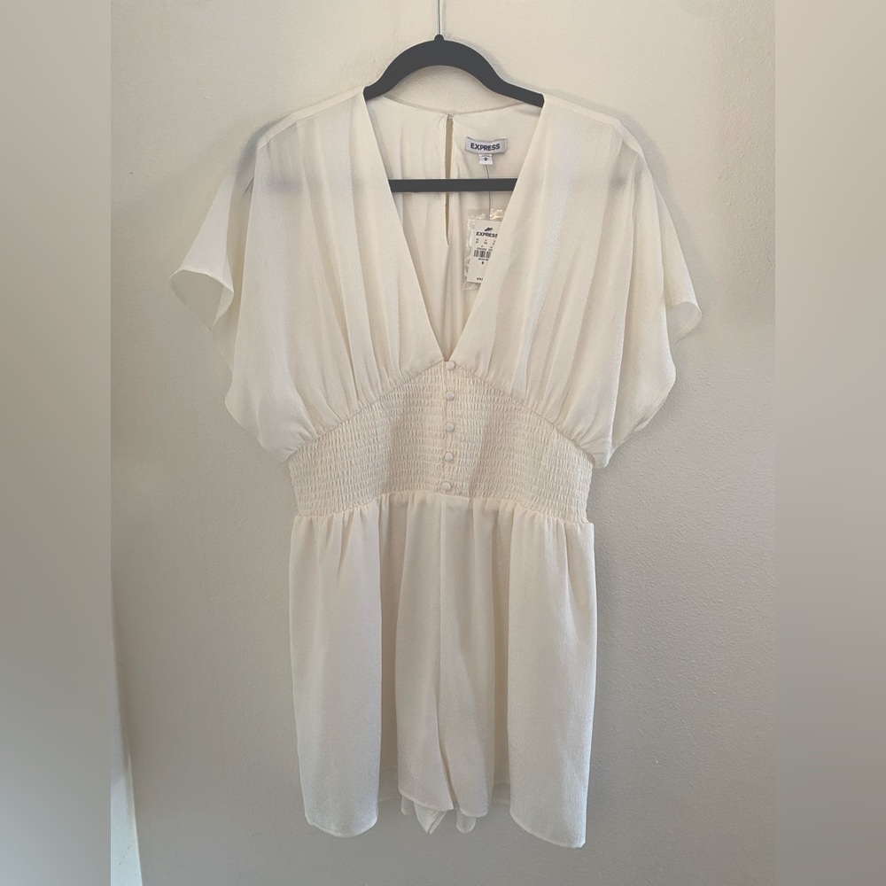 NWT ivory Express romper